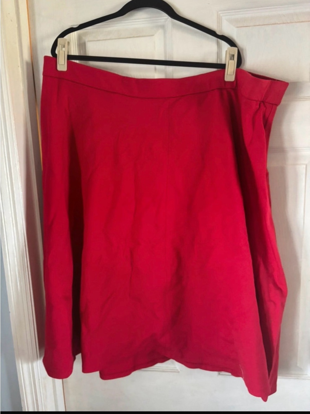 Lane Bryant Bright Red A-Line Skirt